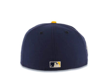 Load image into Gallery viewer, San Diego Padres New Era MLB 59FIFTY 5950 Fitted Cap Hat Navy Blue Crown/Visor Yellow Logo 2016 All-Star Game Side Patch Yellow UV
