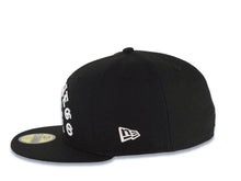 Load image into Gallery viewer, San Diego Padres New Era MLB 59FIFTY 5950 Fitted Cap Hat Black Crown/Visor White Logo With 1969 Major League Baseball Text/Script Writing
