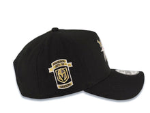 Load image into Gallery viewer, Las Vegas Golden Knights New Era 59FIFTY 5950 Fitted A-Frame Cap Hat Black Crown/Visor Red/Metallic Gold/White Logo 2017-2018 Inaugural Season Patch
