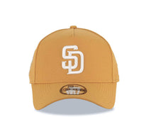 Load image into Gallery viewer, San Diego Padres New Era MLB 9FORTY 940 Adjustable A-Frame Cap Hat Tan Crown/Visor White Logo 25th Anniversary Side Patch Gray UV
