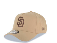 Load image into Gallery viewer, San Diego Padres New Era MLB 9FORTY 940 Adjustable A-Frame Cap Hat Khaki Crown/Visor Brown Logo 1992 All-Star Game Side Patch Gray UV
