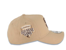 Load image into Gallery viewer, San Diego Padres New Era MLB 9FORTY 940 Adjustable A-Frame Cap Hat Khaki Crown/Visor Brown Logo 1992 All-Star Game Side Patch Gray UV
