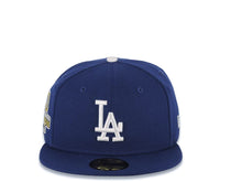 Load image into Gallery viewer, Los Angeles Dodgers New Era MLB 59FIFTY 5950 Fitted Cap Hat Royal Blue Crown/Visor White Logo 2024 World Series Champions Side Patch 
