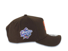 Load image into Gallery viewer, San Diego Padres New Era MLB 9FORTY 940 Adjustable A-Frame Cap Hat Brown Crown/Visor Orange Logo 1998 World Series Side Patch Green UV
