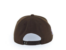 Load image into Gallery viewer, San Diego Padres New Era MLB 9FORTY 940 Adjustable A-Frame Cap Hat Brown Crown/Visor Brown/White/Yellow P Logo 1998 World Series Side Patch
