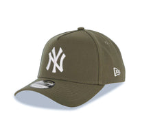 Load image into Gallery viewer, New York Yankees New Era MLB 9FORTY 940 Adjustable A-Frame Cap Hat Olive Green Crown/Visor White Logo 1998 World Series Side Patch
