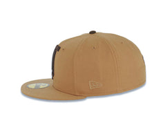 Load image into Gallery viewer, Tijuana Toros New Era LMB 59FIFTY 5950 Fitted Cap Hat Wheat Crown/Visor Brown Logo 10th Anniversary Brown UV
