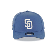 Load image into Gallery viewer, San Diego Padres New Era MLB 9FORTY 940 Adjustable A-Frame Cap Hat Blue Crown/Visor White Logo 10 Years Petcopark Side Patch
