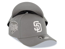 Load image into Gallery viewer, San Diego Padres New Era MLB 9FORTY 940 Adjustable A-Frame Cap Hat Gray Crown/Visor White Logo 1992 All-Star Game Side Patch
