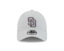 Load image into Gallery viewer, San Diego Padres New Era MLB 9TWENTY 920 Adjustable Cap Hat Gray Crown/Visor Dark Gray Logo (2025 Spring Training)
