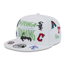 Load image into Gallery viewer, MLB Mixed Teams New Era 9FIFTY 950 Snapback Cap Hat White Crown/Visor Light Blue/Gray Logo (Spring Training Cactus League)
