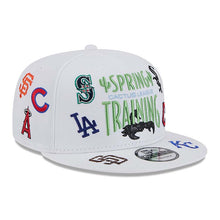 Load image into Gallery viewer, MLB Mixed Teams New Era 9FIFTY 950 Snapback Cap Hat White Crown/Visor Light Blue/Gray Logo (Spring Training Cactus League)
