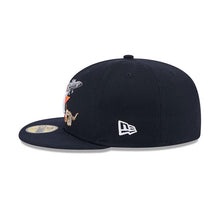 Load image into Gallery viewer, Houston Astros New Era MLB 59FIFTY 5950 Fitted Cap Hat Navy Blue Crown/Visor Team Color Logo 2004 All-Star Game (State Stitch)
