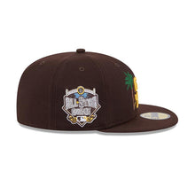 Load image into Gallery viewer, San Diego Padres New Era MLB 59FIFTY 5950 Fitted Cap Hat Brown Crown/Visor Yellow Logo 2016 All-Star Game (State Stitch)
