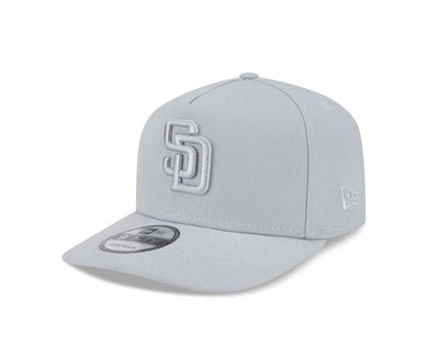 San Diego Padres New Era MLB 9FIFTY 950 Snapback A-Frame Cap Hat Dark Gray Crown/Visor Dark Gray Logo (Color Pack)
