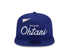 Load image into Gallery viewer, Los Angeles Dodgers New Era MLB 9FIFTY 950 Snapback Cap Hat Royal Blue Crown/Visor White Shohei Ohtani Logo Green UV
