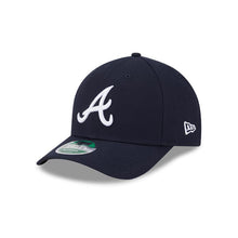 Load image into Gallery viewer, Atlanta Braves New Era MLB 9FORTY 940 Adjustable M-Crown Cap Hat Navy Blue Crown/Visor White Logo (Official Player Replica)
