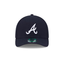 Load image into Gallery viewer, Atlanta Braves New Era MLB 9FORTY 940 Adjustable M-Crown Cap Hat Navy Blue Crown/Visor White Logo (Official Player Replica)
