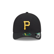 Load image into Gallery viewer, Pittsburgh Pirates New Era MLB 9FORTY 940 Adjustable M-Crown Cap Hat Black Crown/Visor Yellow Logo (Official Player Replica)
