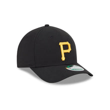 Load image into Gallery viewer, Pittsburgh Pirates New Era MLB 9FORTY 940 Adjustable M-Crown Cap Hat Black Crown/Visor Yellow Logo (Official Player Replica)
