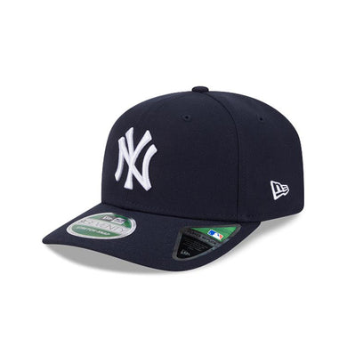 New York Yankees New Era MLB 9SEVENTY 970 Snapback Stretch-Snap Cap Hat Navy Blue Crown/Visor White Logo (Official Player Replica)