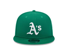 Load image into Gallery viewer, Oakland A&#39;s Athletics New Era MLB 9FIFTY 950 Snapback Cap Hat Green Crown/Visor White Logo
