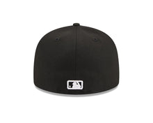 Load image into Gallery viewer, New York Yankees New Era MLB 59FIFTY 5950 Fitted Cap Hat Black Crown/Visor White Logo 2000 World Series Side Patch
