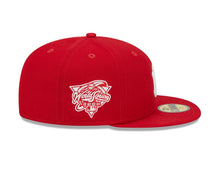 Load image into Gallery viewer, New York Yankees New Era MLB 59FIFTY 5950 Fitted Cap Hat Red Crown/Visor White Logo 2000 World Series Side Patch
