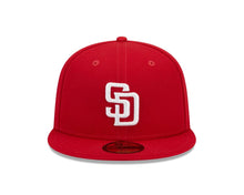 Load image into Gallery viewer, San Diego Padres New Era MLB 59FIFTY 5950 Fitted Cap Hat Red Crown/Visor White Logo 2016 All-Star Game Side Patch
