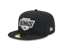 Load image into Gallery viewer, Los Angeles Kings New Era NHL 59FIFTY 5950 Fitted Cap Hat Black Crown/Visor Team Color Logo
