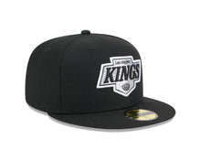 Load image into Gallery viewer, Los Angeles Kings New Era NHL 59FIFTY 5950 Fitted Cap Hat Black Crown/Visor Team Color Logo
