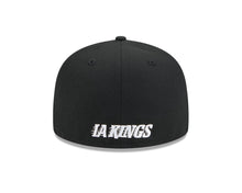 Load image into Gallery viewer, Los Angeles Kings New Era NHL 59FIFTY 5950 Fitted Cap Hat Black Crown/Visor Team Color Logo
