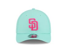 Load image into Gallery viewer, (City Connect) San Diego Padres New Era MLB 9FORTY 940 Adjustable M-Crown Cap Hat Teal Crown/Visor Magenta Logo
