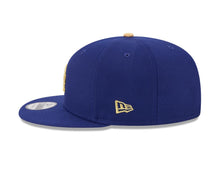 Load image into Gallery viewer, Los Angeles Dodgers New Era MLB 9FIFTY 950 Snapback Cap Hat Royal Blue Crown/Visor Metallic Gold Logo 2024 World Series Champions Side Patch
