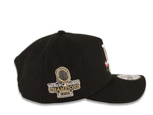 Load image into Gallery viewer, Los Angeles Dodgers New Era MLB 9FORTY 940 Adjustable A-Frame Cap Hat Black Crown/Visor White Logo With Pink Rose 2024 World Series Champions Side Patch
