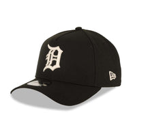 Load image into Gallery viewer, Detroit Tigers New Era 9FORTY 940 Adjustable A-Frame Cap Hat Black Crown/Visor White Logo 2012 World Series Side Patch Gray UV
