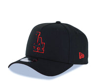 Load image into Gallery viewer, Los Angeles Dodgers New Era MLB 9FORTY 940 Adjustable A-Frame Cap Hat Black Crown/Visor Black/Red Logo 40th Anniversary Stadium Side Patch Red UV
