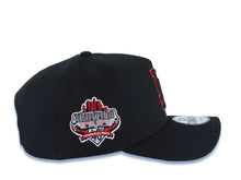 Load image into Gallery viewer, Los Angeles Dodgers New Era MLB 9FORTY 940 Adjustable A-Frame Cap Hat Black Crown/Visor Black/Red Logo 40th Anniversary Stadium Side Patch Red UV
