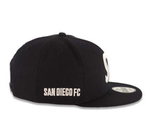 Load image into Gallery viewer, San Diego FC New Era MLS 9FIFTY 950 Snapback Cap Hat Black Crown/Visor White Logo Gray UV

