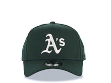 Load image into Gallery viewer, Oakland A&#39;s Athletics New Era MLB 9FORTY 940 Adjustable A-Frame Cap Hat Dark Green Crown/Visor White Logo
