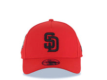 Load image into Gallery viewer, San Diego Padres New Era MLB 9FORTY 940 Adjustable A-Frame Cap Hat Red Crown/Visor Black Logo 40th Anniversary Side Patch Gray UV
