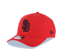 Load image into Gallery viewer, San Diego Padres New Era MLB 9FORTY 940 Adjustable A-Frame Cap Hat Red Crown/Visor Black Logo 40th Anniversary Side Patch Gray UV
