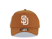 Load image into Gallery viewer, San Diego Padres New Era MLB 9FORTY 940 Adjustable Cap Hat Brown Crown/Visor White Logo 25th Anniversary Side Patch Gray UV
