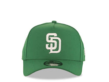 Load image into Gallery viewer, San Diego Padres New Era MLB 9FORTY 940 Adjustable A-Frame Cap Hat Green Crown/Visor White Logo Gray UV
