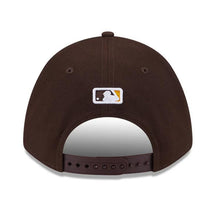 Load image into Gallery viewer, San Diego Padres New Era MLB 9FORTY 940 Adjustable M-Crown Cap Hat Brown Crown/Visor Yellow Logo Player Replica
