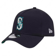 Load image into Gallery viewer, Seattle Mariners New Era MLB 9FORTY 940 Adjustable A-Frame Cap Hat Navy Blue Crown/Visor Team Color Logo
