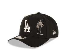 Load image into Gallery viewer, Los Angeles Dodgers New Era MLB 9FORTY 940 Adjustable A-Frame Cap Hat Black Crown/Visor White Logo With Palm Trees 40th Anniversary Stadium Side Patch
