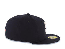 Load image into Gallery viewer, San Diego Padres New Era MLB 59FIFTY 5950 Fitted Cap Hat Navy Blue Crown/Visor Orange/Blue Logo Gray UV
