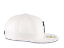 Load image into Gallery viewer, San Diego Padres New Era MLB 59FIFTY 5950 Fitted Cap Hat White Crown/Visor Black Logo Gray UV
