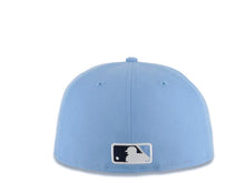 Load image into Gallery viewer, San Diego Padres New Era MLB 59FIFTY 5950 Fitted Cap Hat Sky Blue Crown/Visor White/Gray/Navy Logo Gray UV
